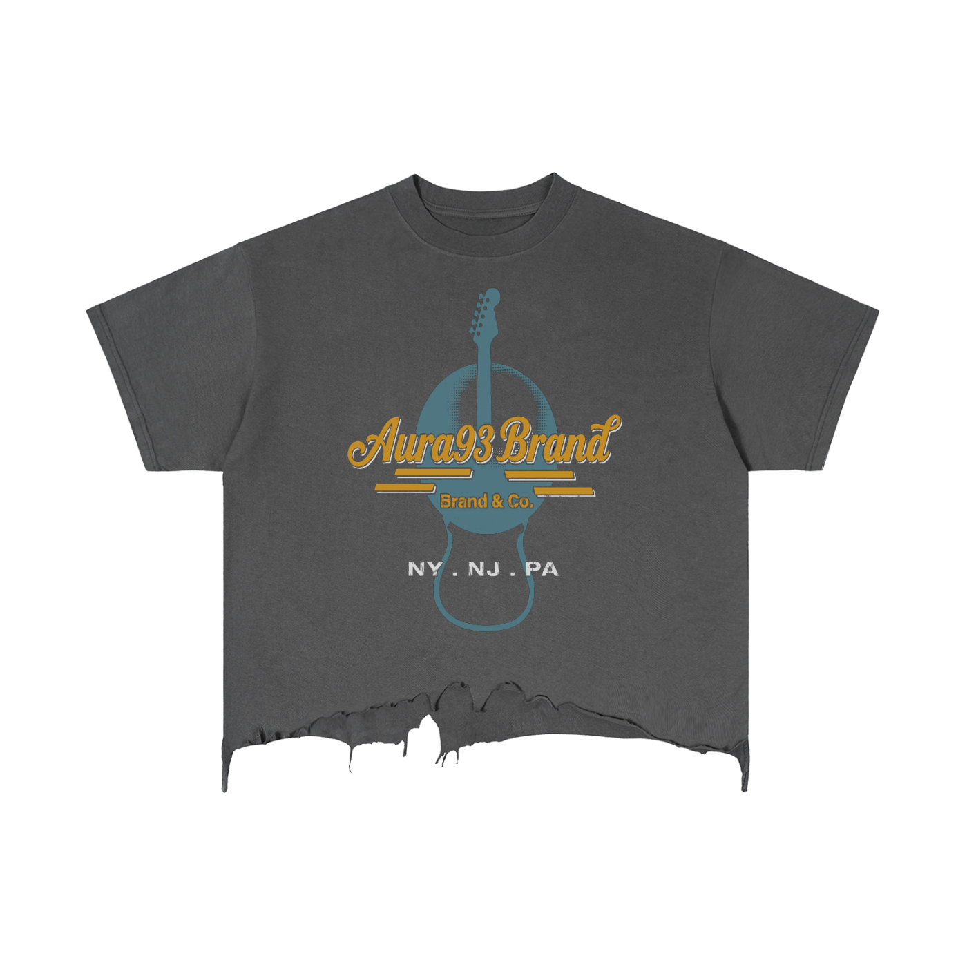 Hard Rock Aura Distressed  T-Shirt