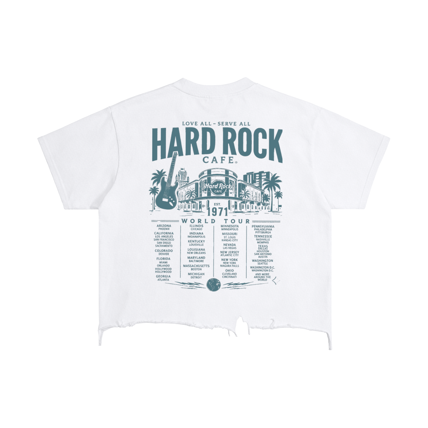 Hard Rock Aura Distressed  T-Shirt