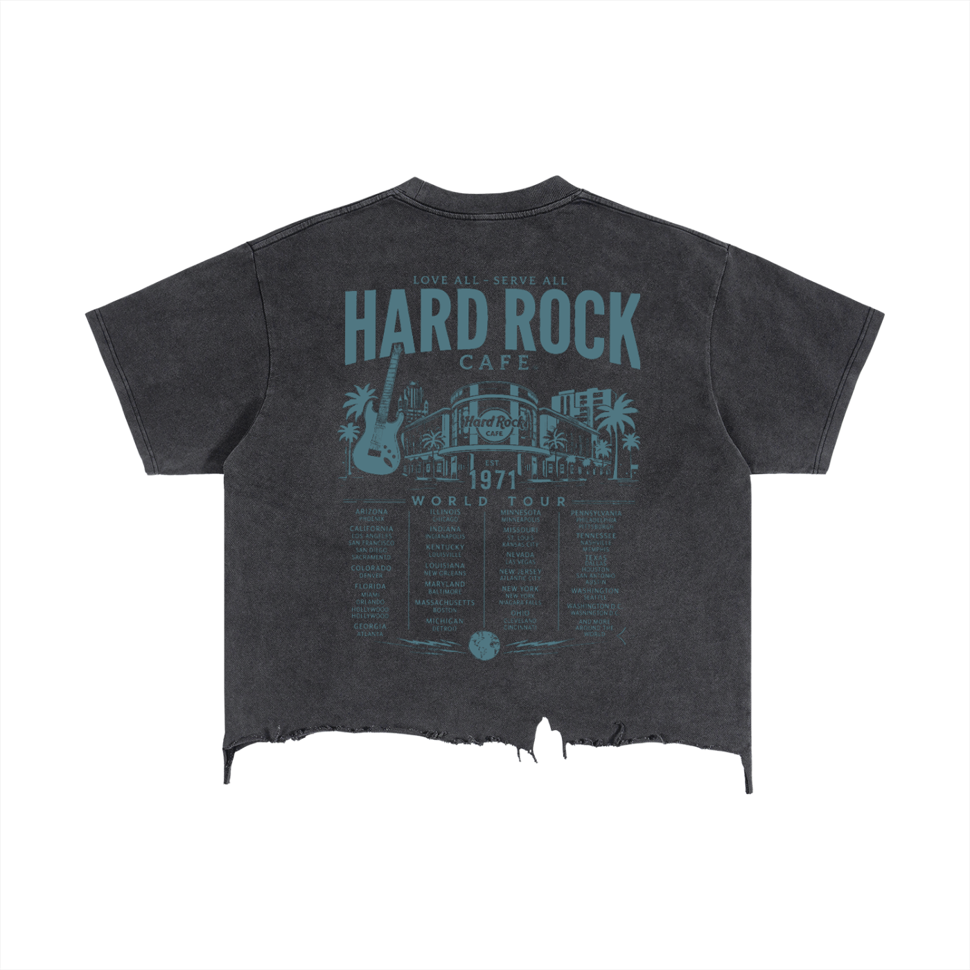 Hard Rock Aura Distressed  T-Shirt