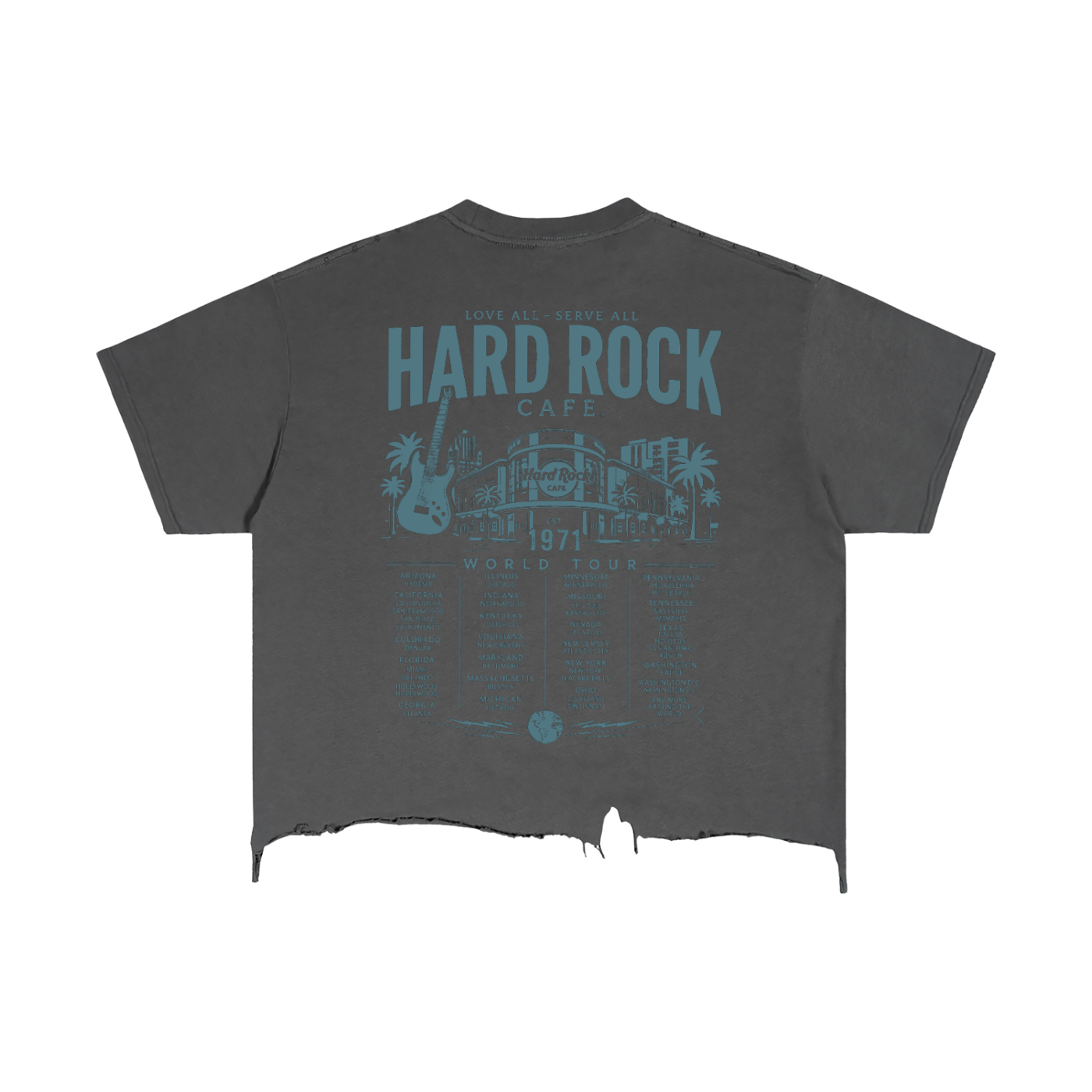 Hard Rock Aura Distressed  T-Shirt
