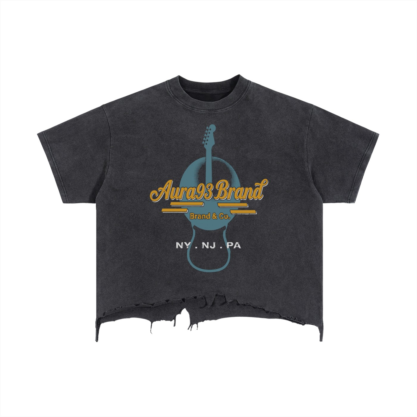 Hard Rock Aura Distressed  T-Shirt