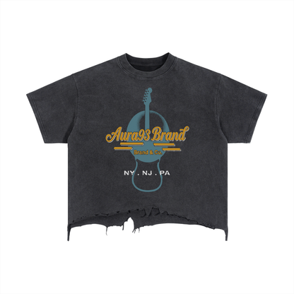 Hard Rock Aura Distressed  T-Shirt
